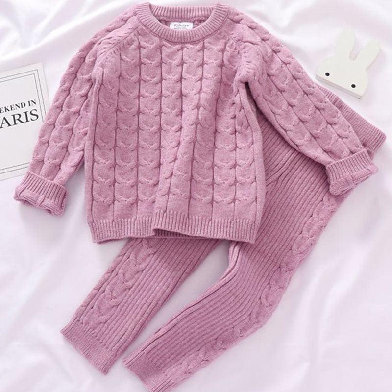 Kids Sweaters Baby Boy Girl Winter knit Sweater Pants - - Your-Look