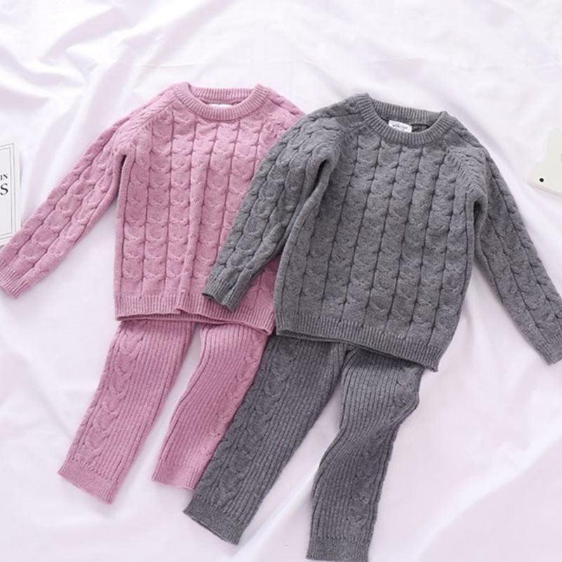 Kids Sweaters Baby Boy Girl Winter knit Sweater Pants - - Your-Look