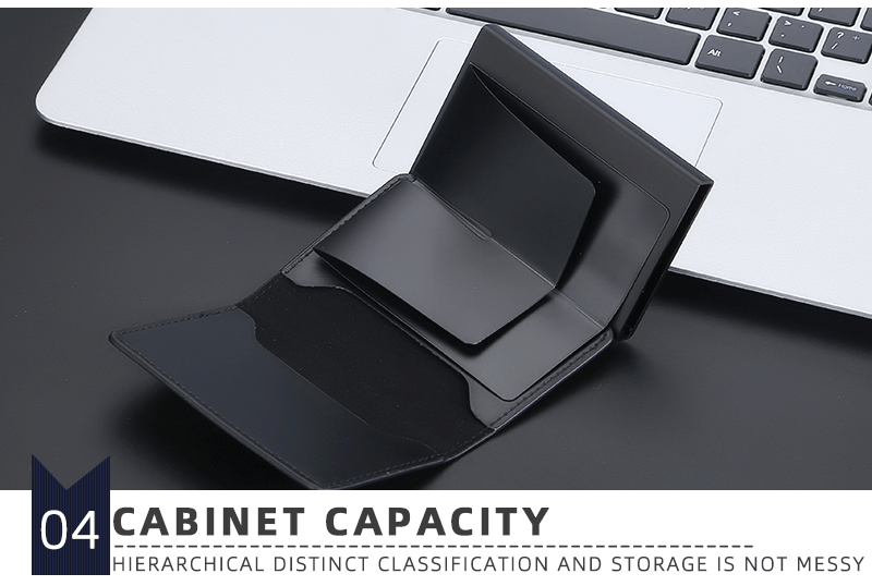 "Guardian Shield" Crazy Horse Leather Anti-Degaussing Card Clamp for Men - Security and Style Combined - Your-Look