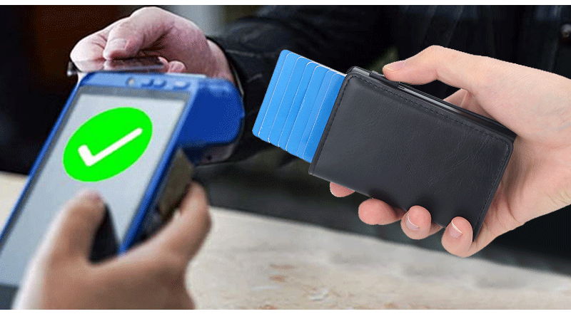 "Guardian Shield" Crazy Horse Leather Anti-Degaussing Card Clamp for Men - Security and Style Combined - Your-Look