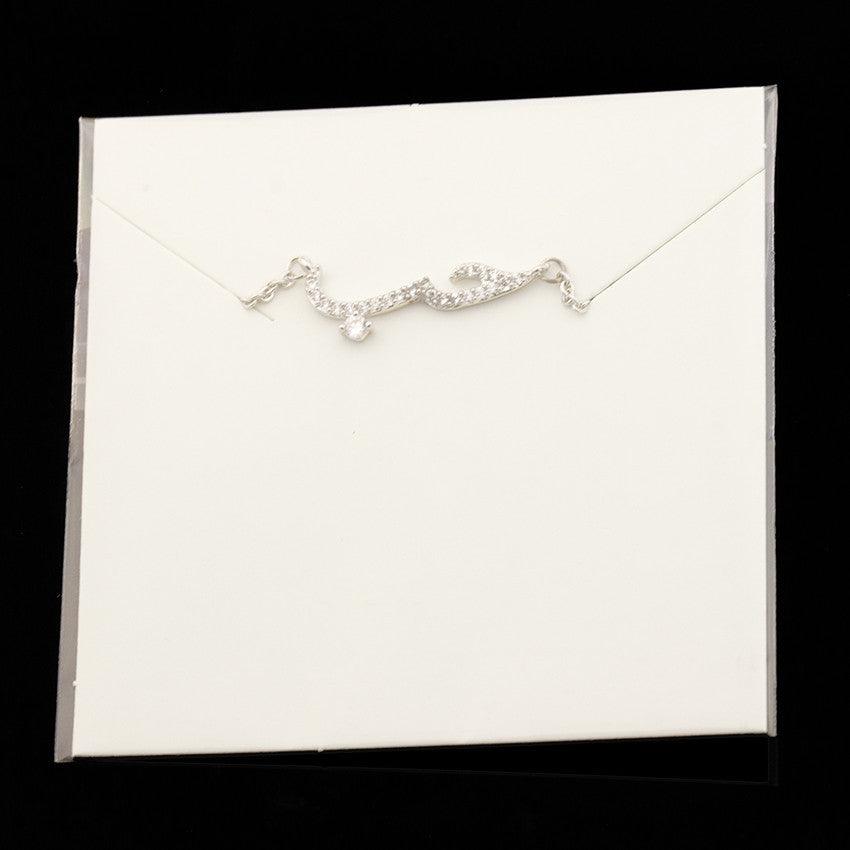 Elegance in Expression: Rose Gold Arabic Love Declaration Necklace with Zircon - Your-Look
