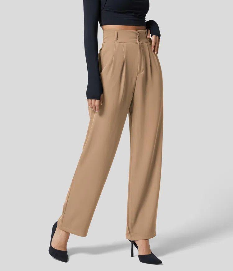 Elegant High-Waist Women&