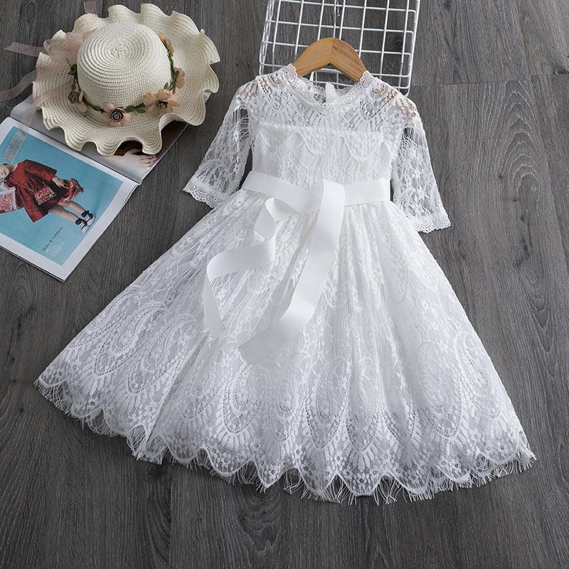Girls Lace Dress Spring And Autumn - - Your-Look