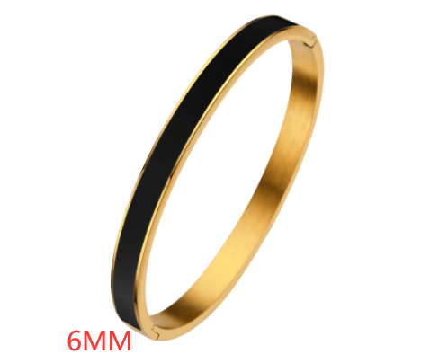 Elevate Your Style with Epoxy Jewelry Ladies Gold Stainless Steel Bracelet