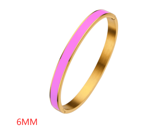 Elevate Your Style with Epoxy Jewelry Ladies Gold Stainless Steel Bracelet - Your-Look