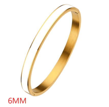 Elevate Your Style with Epoxy Jewelry Ladies Gold Stainless Steel Bracelet - Your-Look