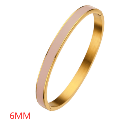 Elevate Your Style with Epoxy Jewelry Ladies Gold Stainless Steel Bracelet - Your-Look