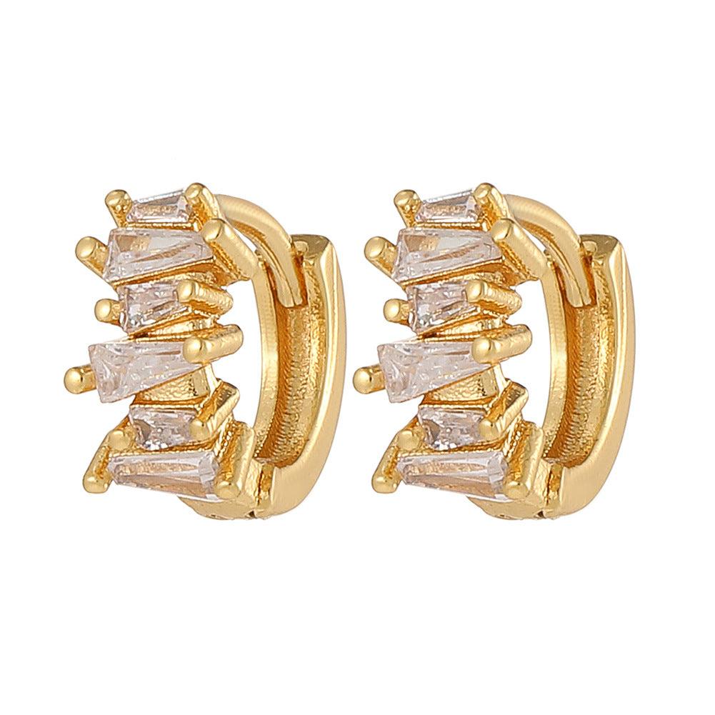 Elevate Your Style with Fashion 18K Gold Plated Geometric Earrings