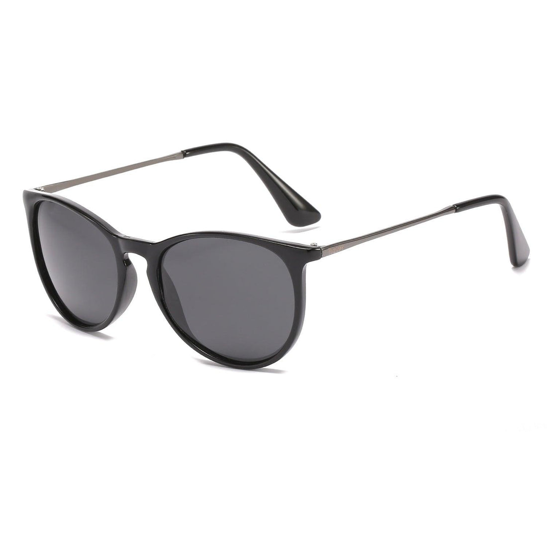 Elevate Your Style with Fashion Metal Color Film Polarized Sunglasses for Women