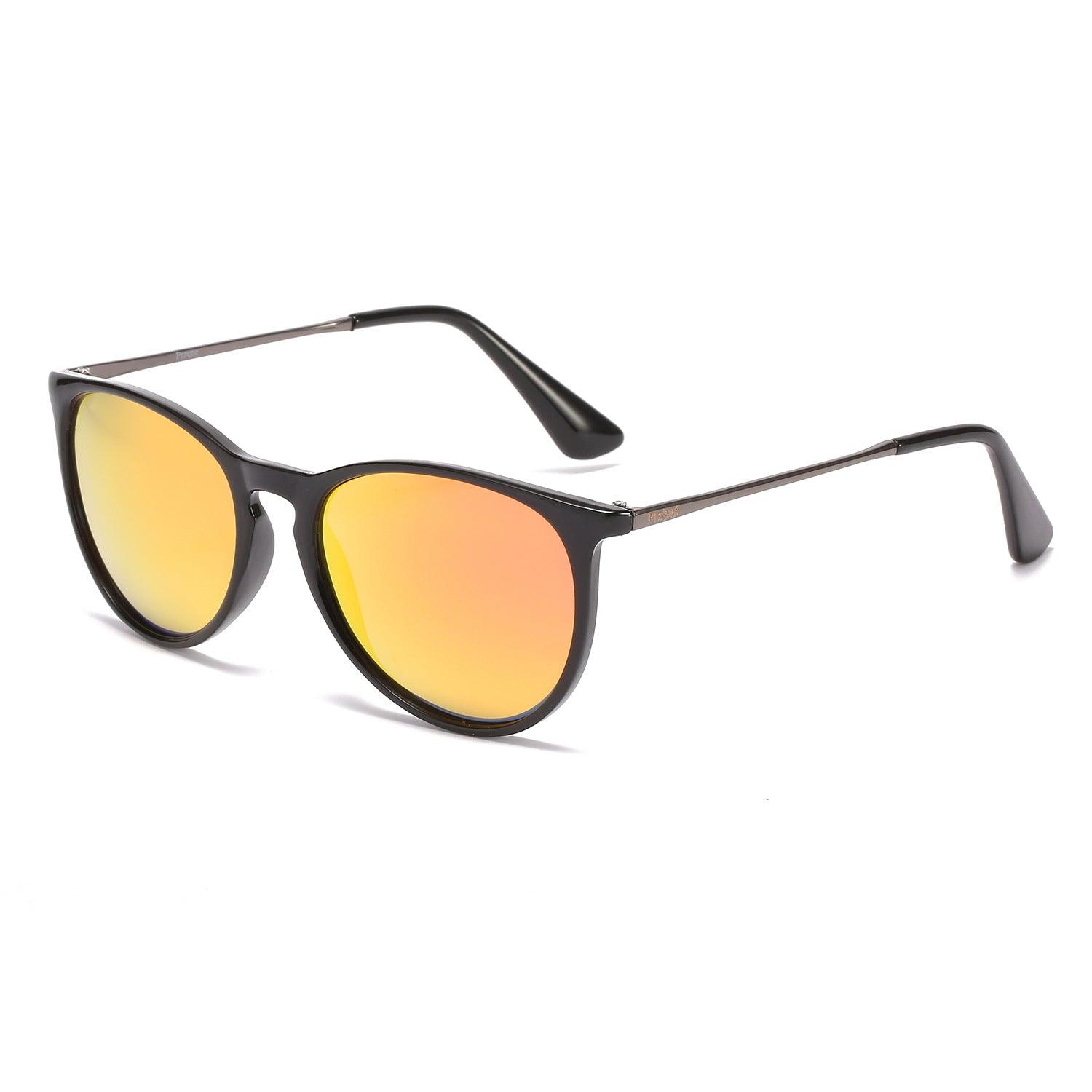 Elevate Your Style with Fashion Metal Color Film Polarized Sunglasses for Women