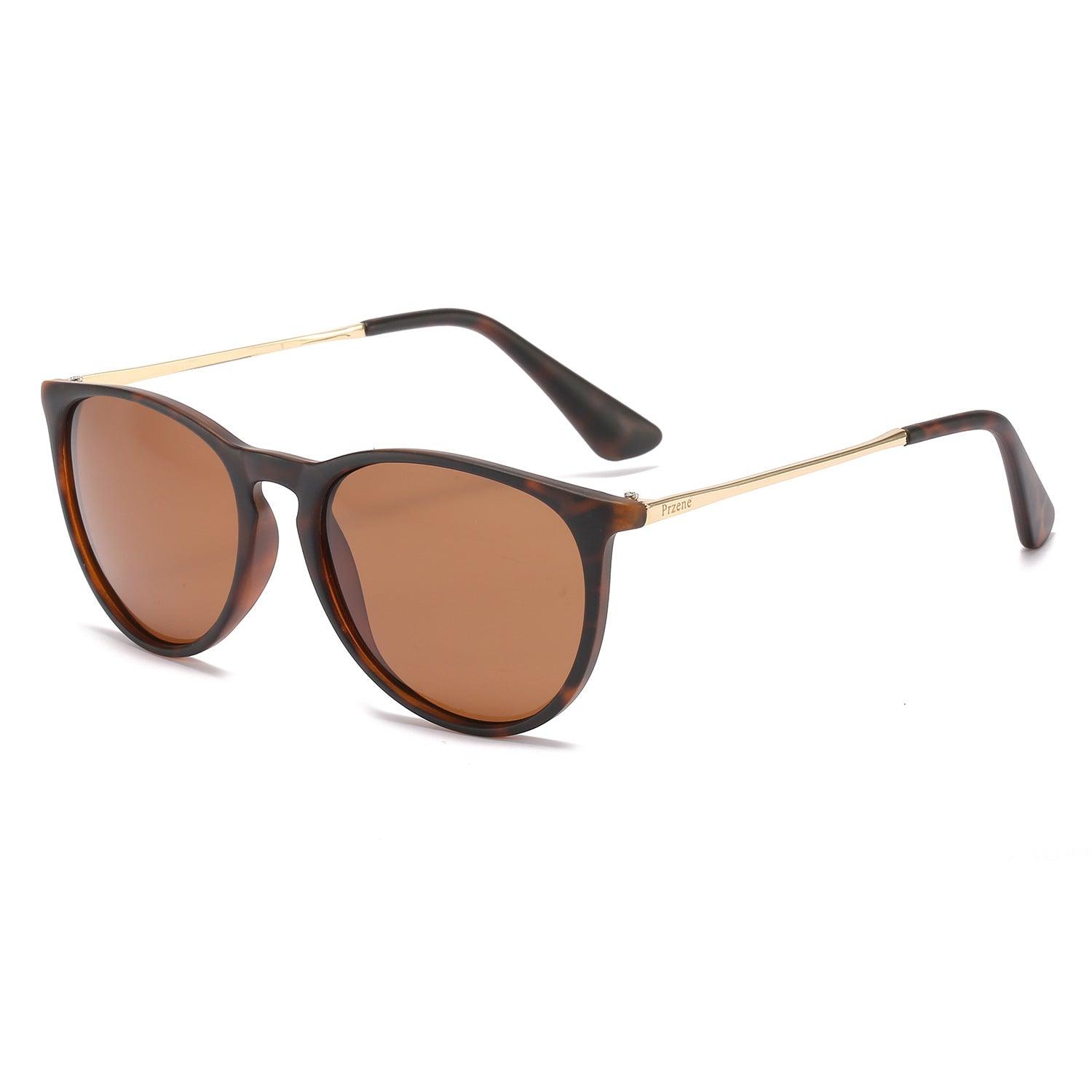 Elevate Your Style with Fashion Metal Color Film Polarized Sunglasses for Women