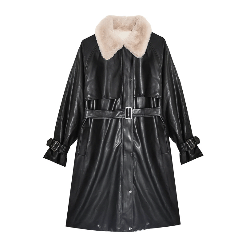 Elevate Your Winter Wardrobe: New Style Loose Fashion Thick and Velvet PU Leather Jacket - Your-Look