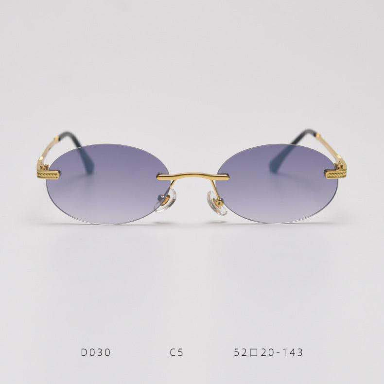 Embrace Vintage Glamour with Retro Metal Color Film Sunglasses for Women