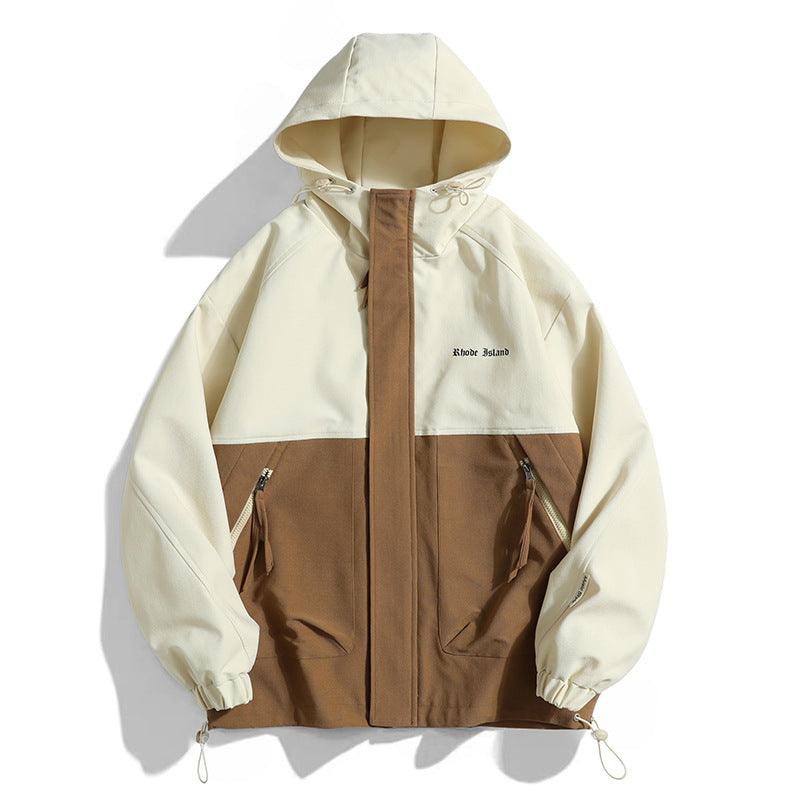 Casual Hooded Multicolor Jacket Men - - Your-Look