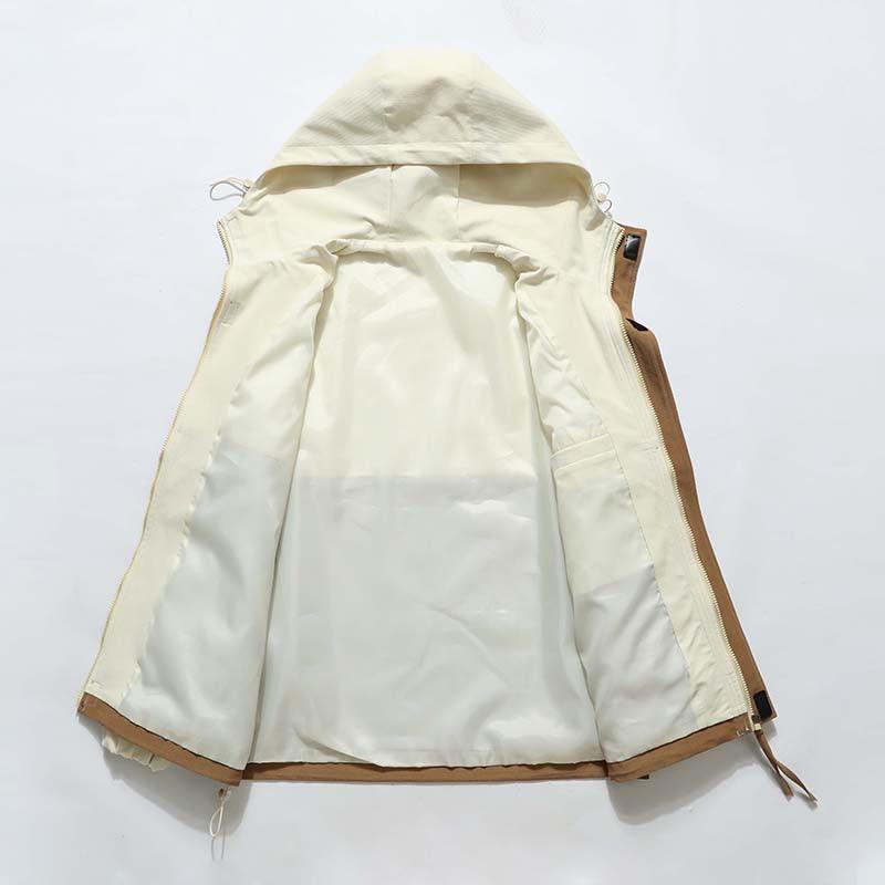 Casual Hooded Multicolor Jacket Men - - Your-Look