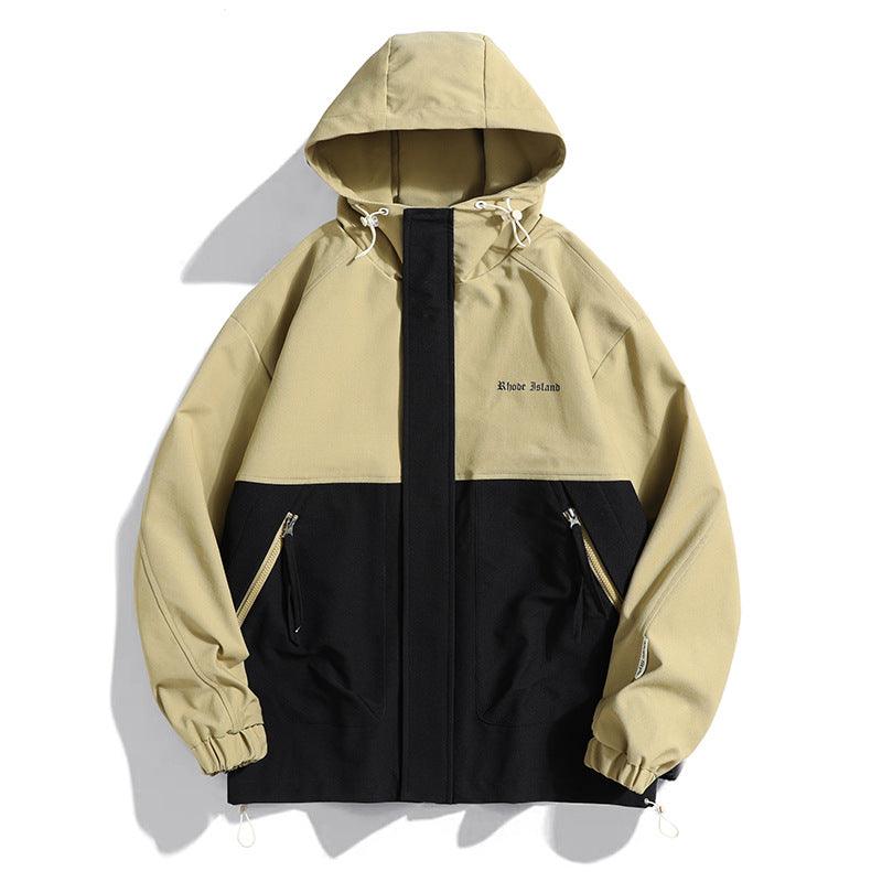 Casual Hooded Multicolor Jacket Men - - Your-Look