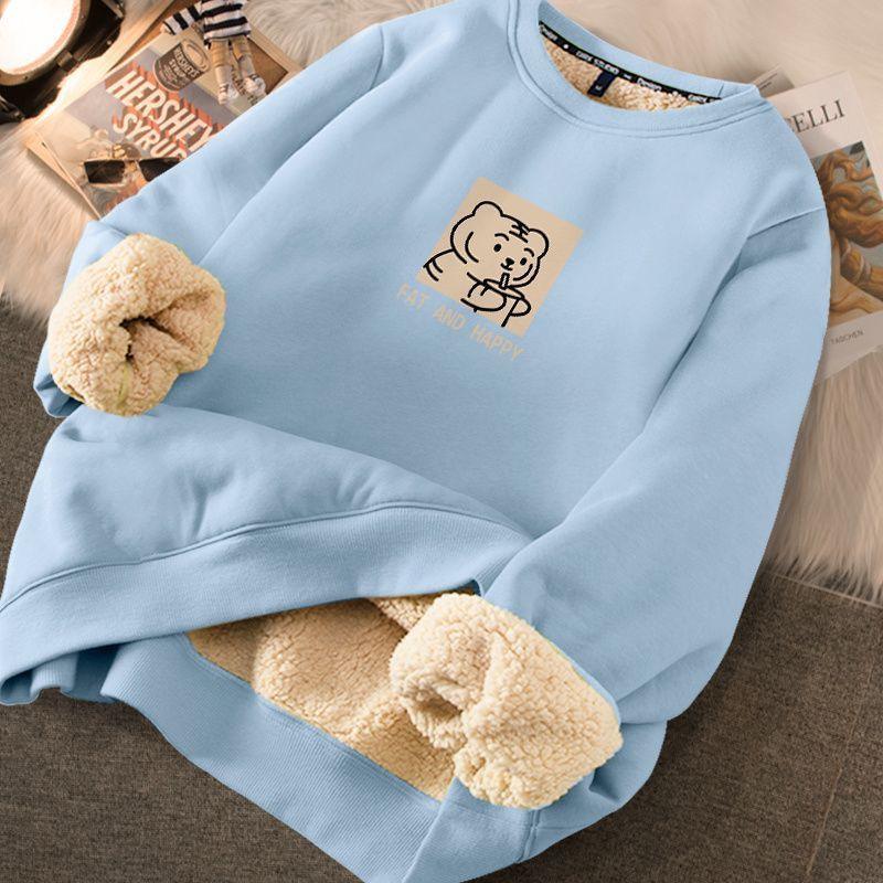 Fashion Thickened Printed Sweater for Women
