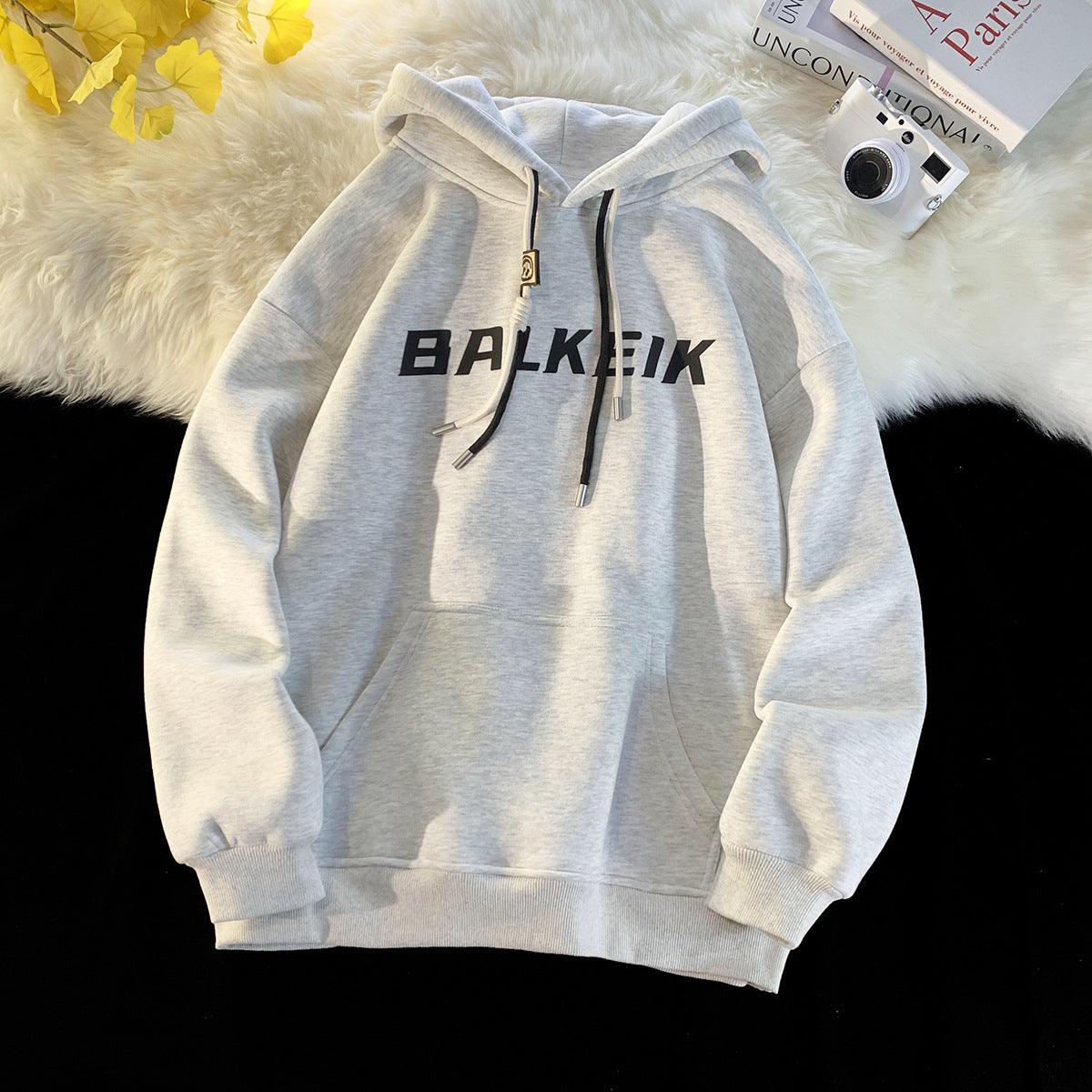 Fleece-lined Baggy Coat Warm Hoodie - Fashion - Your-Look