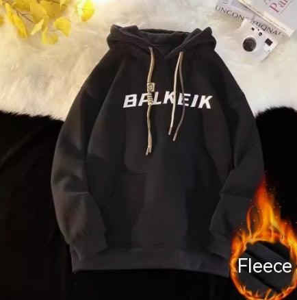 Fleece-lined Baggy Coat Warm Hoodie - Fashion - Your-Look