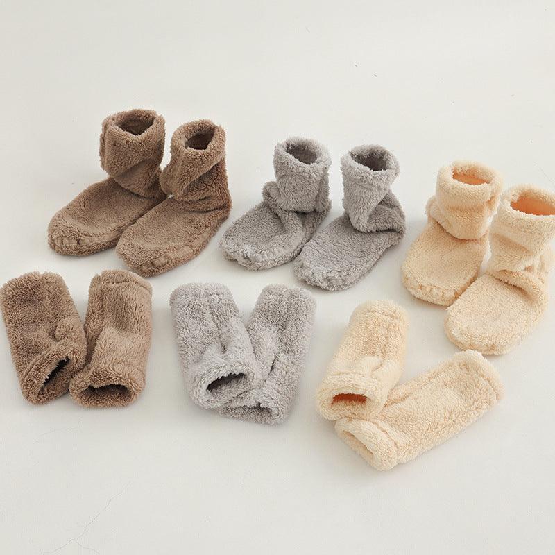 Fleece Lined Padded Warm Keeping Room Socks - Your-Look
