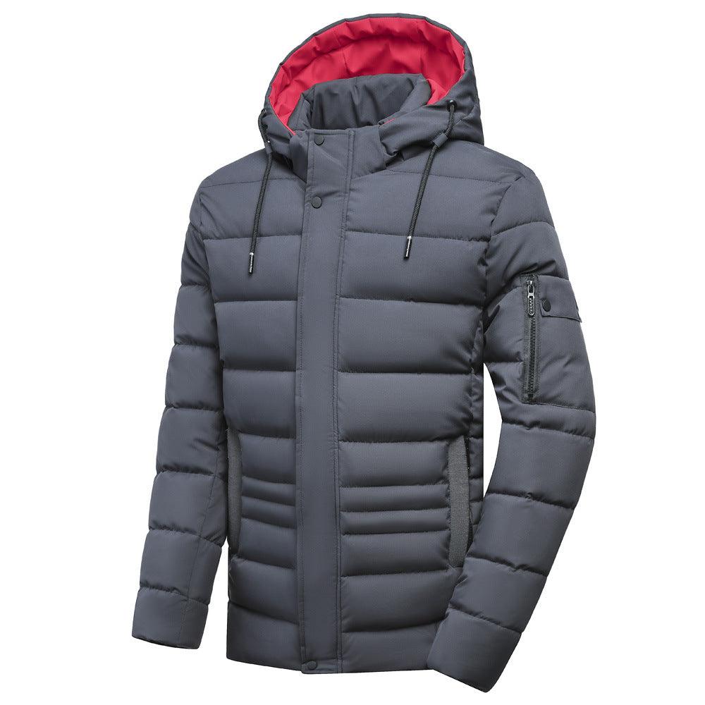 Fleece-lined Thickened Cotton Clothing Men&