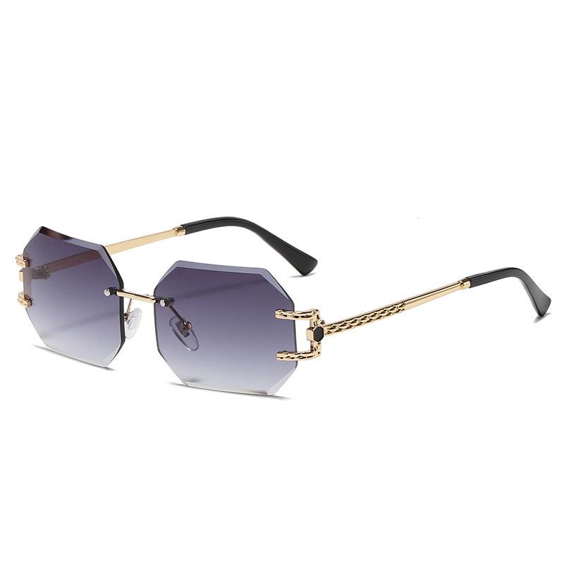 Frameless Trimming Sunglasses Polygon Women - Your-Look