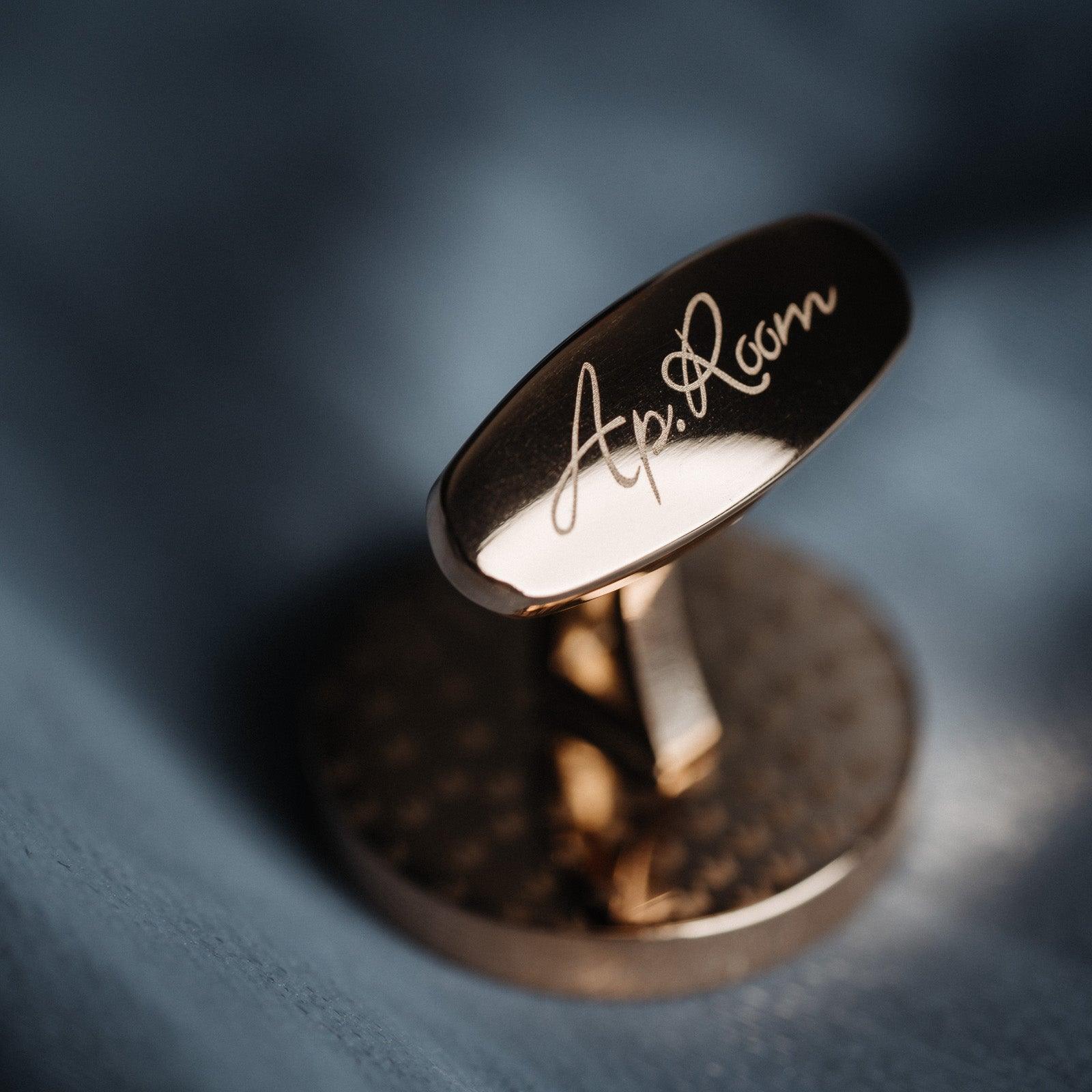 "Redefine Elegance" French Rose Gold Cufflinks for Men&