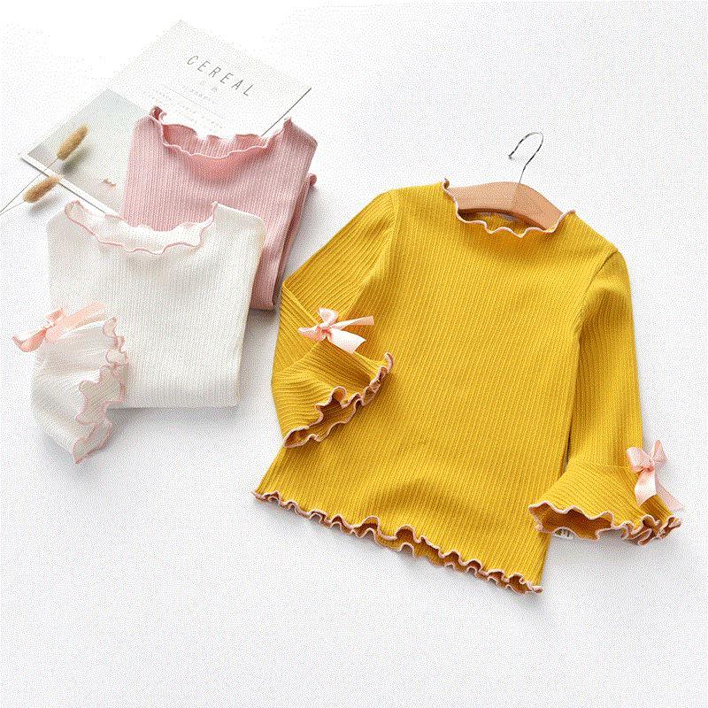 Long Sleeve Lace Bow T-Shirt - - Your-Look