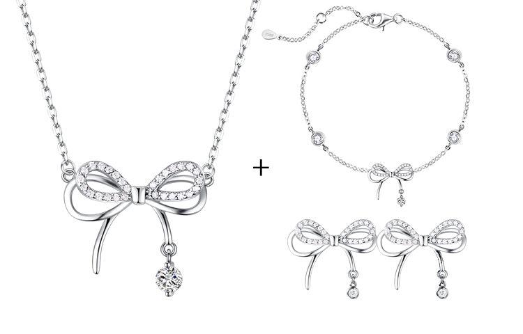 Graceful Flutter: 925 Sterling Silver Butterfly Dream Jewellery Set - Your-Look