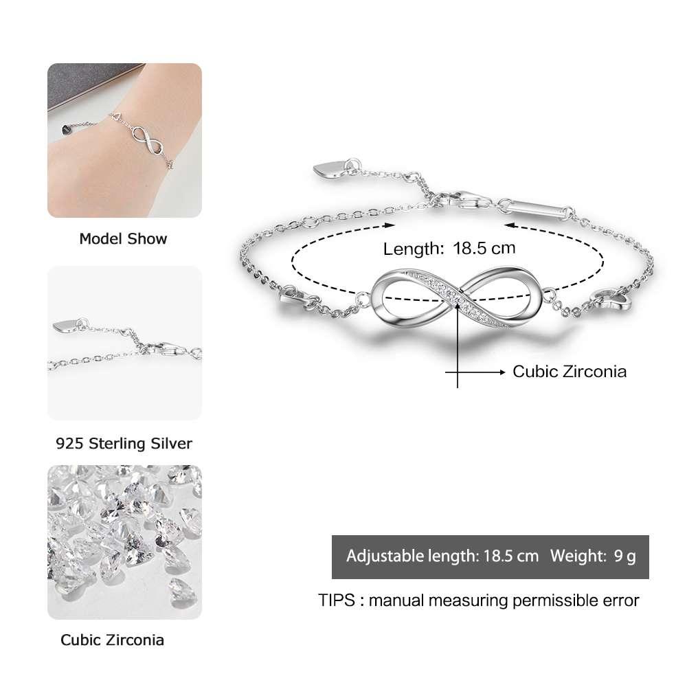 "Infinite Love" 925 Sterling Silver Bracelets for Women - Symbolize Everlasting Affection with Timeless Elegance - Your-Look