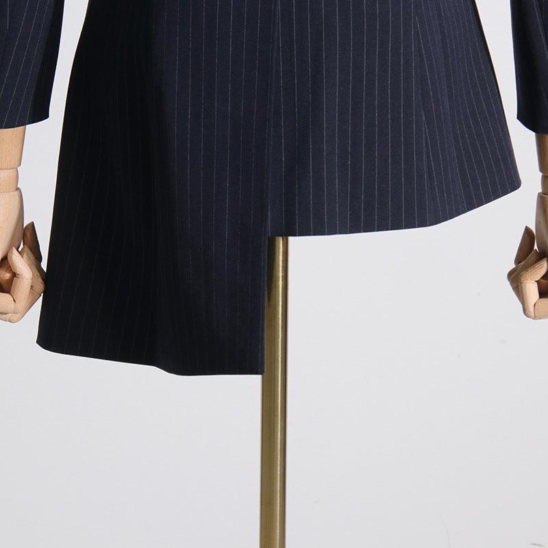 Elevate Your Style: Irregular Fashion Design Patchwork Stripes Coat for Chic Commuting - Your-Look