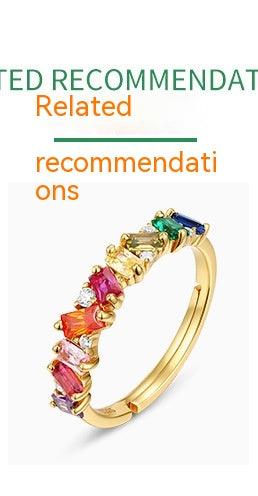 Japanese Light Luxury Rainbow Candy 925 Silver Necklace - Fashion - Your-Look