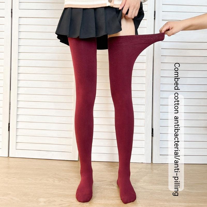 Lengthened Overknee Plus-sized Silicone Non-slip High-top Cotton Socks - Your-Look