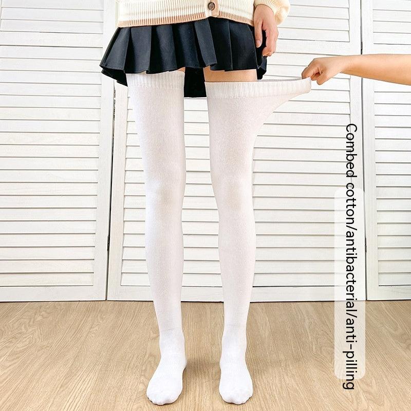 Lengthened Overknee Plus-sized Silicone Non-slip High-top Cotton Socks - Your-Look
