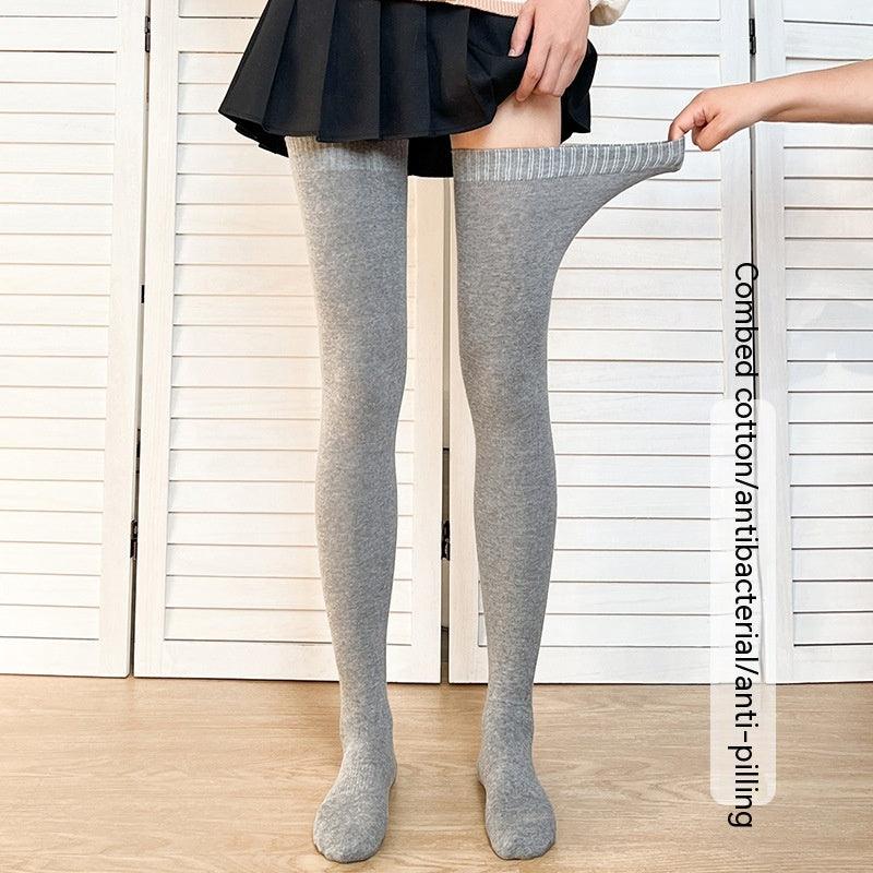 Lengthened Overknee Plus-sized Silicone Non-slip High-top Cotton Socks - Your-Look