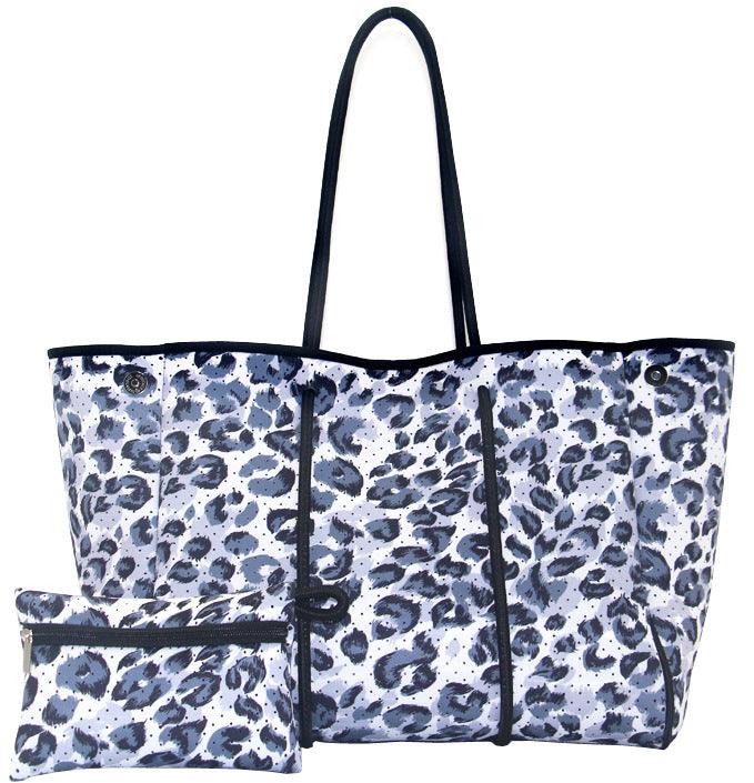 Leopard Print Portable Beach Bag