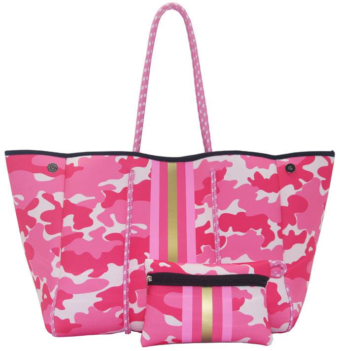 Leopard Print Portable Beach Bag