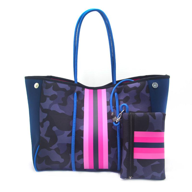 Leopard Print Portable Beach Bag