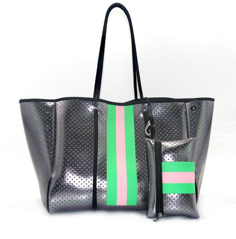 Leopard Print Portable Beach Bag