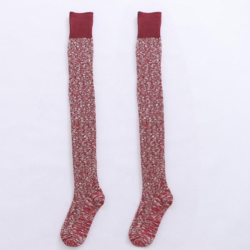 Long High Tube Knee Length Cotton Socks Keep Women Warm And Slim - Your-Look
