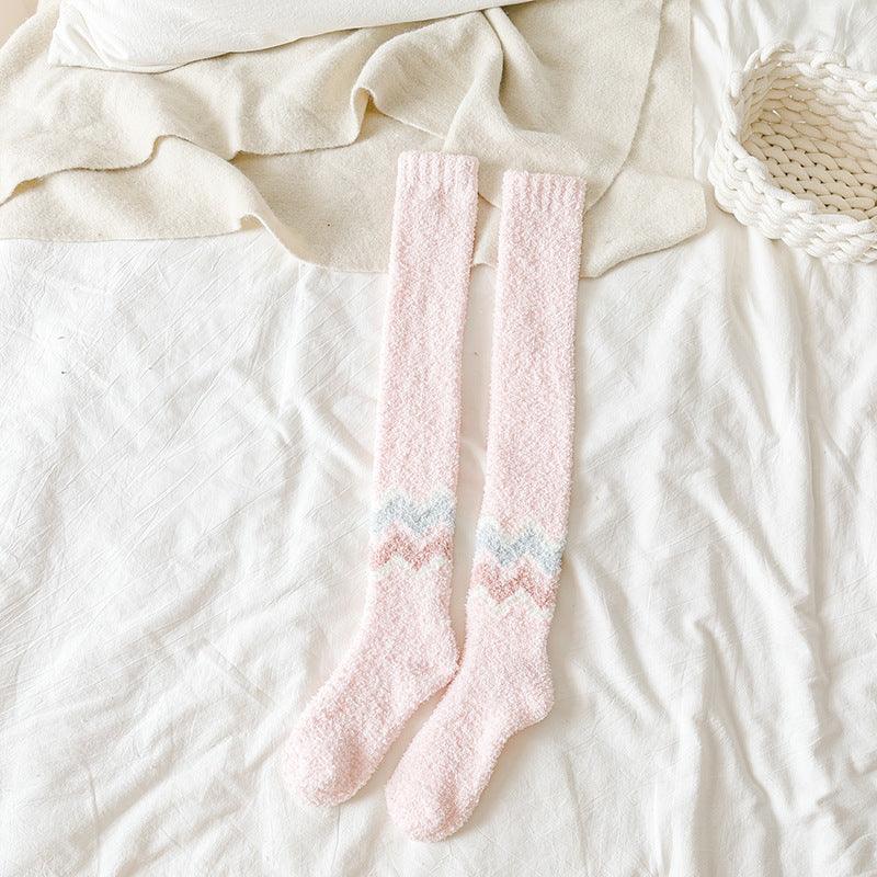 Long Tube Warm Keeping Floor Sleep Knee Socks - Your-Look