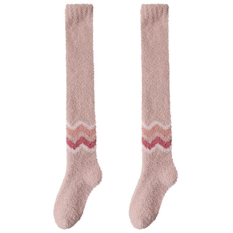 Long Tube Warm Keeping Floor Sleep Knee Socks - Your-Look