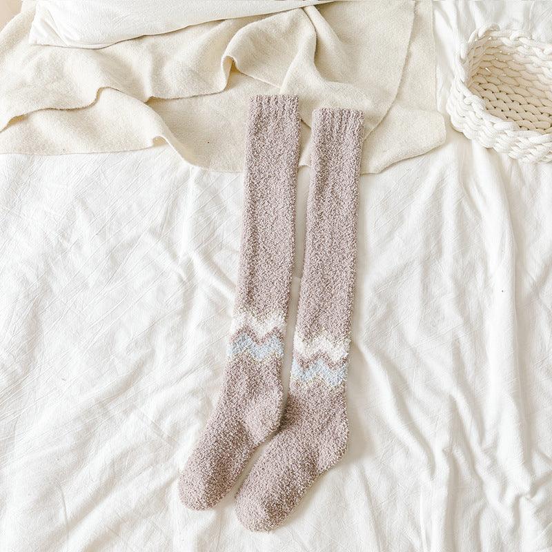 Long Tube Warm Keeping Floor Sleep Knee Socks - Your-Look