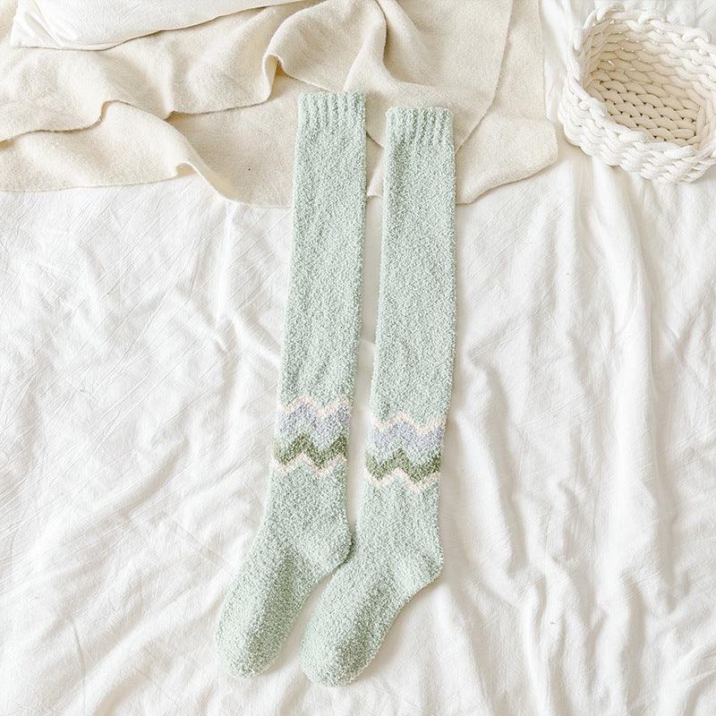 Long Tube Warm Keeping Floor Sleep Knee Socks - Your-Look