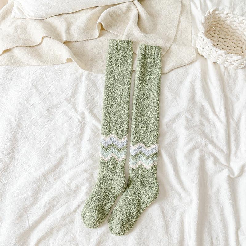 Long Tube Warm Keeping Floor Sleep Knee Socks - Your-Look