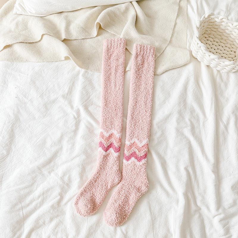 Long Tube Warm Keeping Floor Sleep Knee Socks - Your-Look