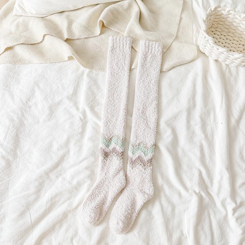 Long Tube Warm Keeping Floor Sleep Knee Socks - Your-Look