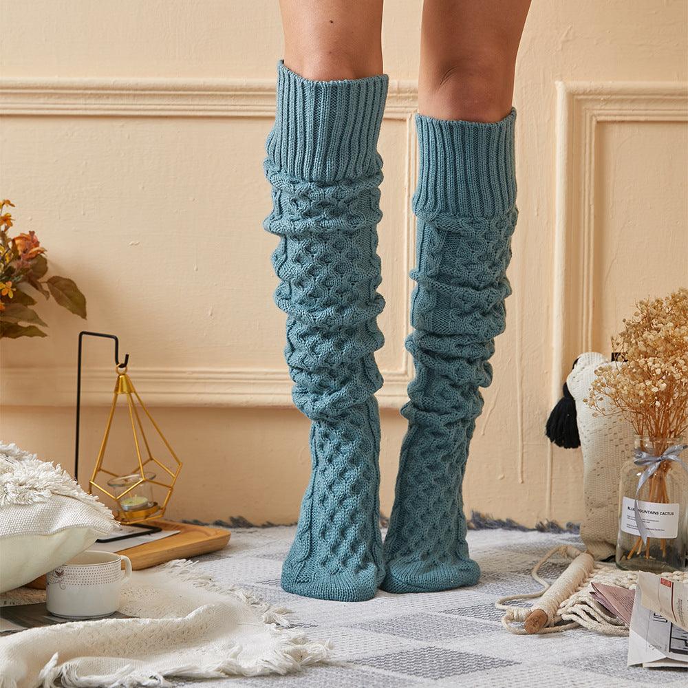 Long Tube Woolen Yarn Socks - Your-Look