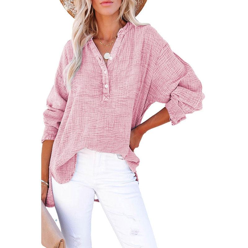 Effortless Comfort: Loose Casual Style Cotton Pullover - Your-Look