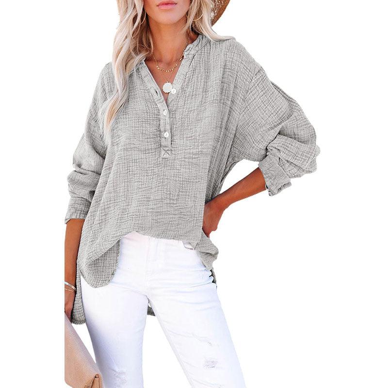 Effortless Comfort: Loose Casual Style Cotton Pullover - Your-Look